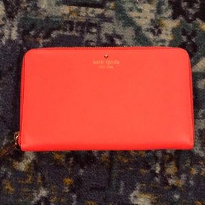 Kate spade Orange travel wallet